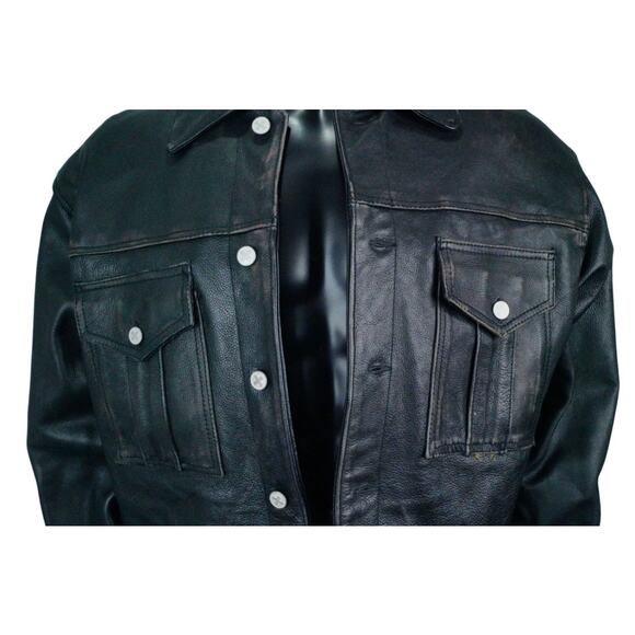 Screen-Worn David Caruso Black Leather Jacket. Cold Around the Heart (1997) - Picture 3 of 12